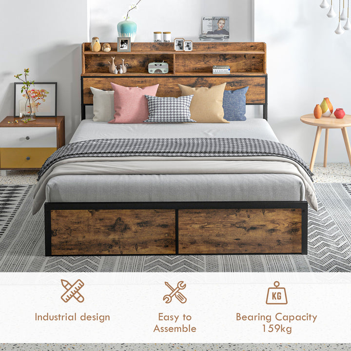 Industrial King Bed Frame