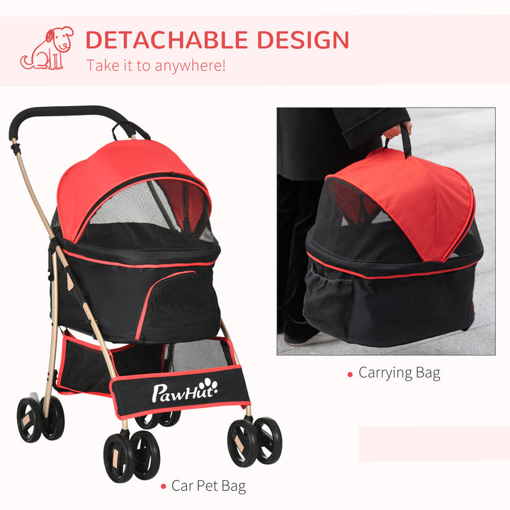 3 In 1 Pet Stroller w/ Rain Cover