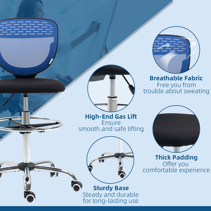 Vinsetto Draughtsman Chair