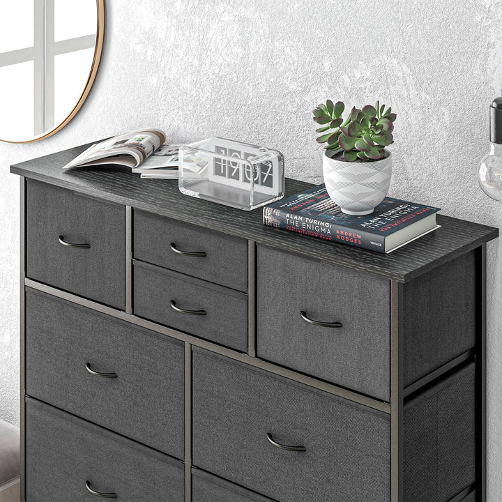 Bedroom Dresser: 10 Fabric Drawers