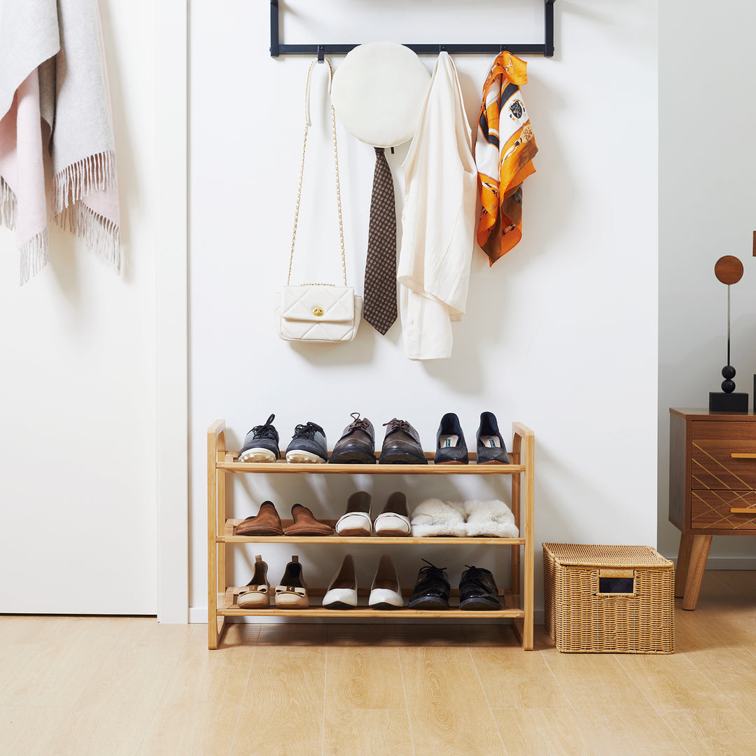 Bamboo Shoe Rack