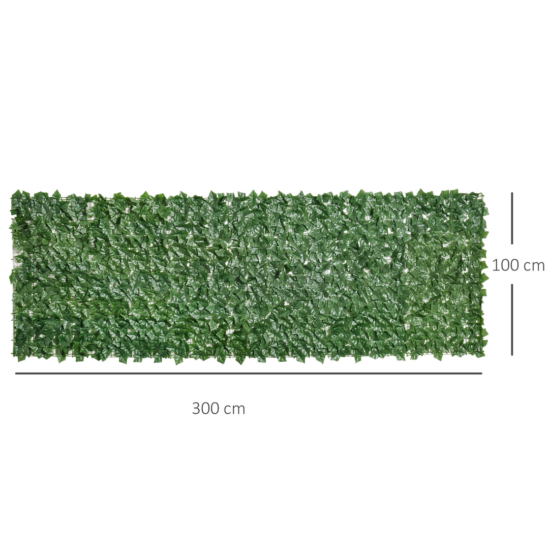 Artificial Hedge Screen: Leafy Design for Garden Outdoor Indoor Décor