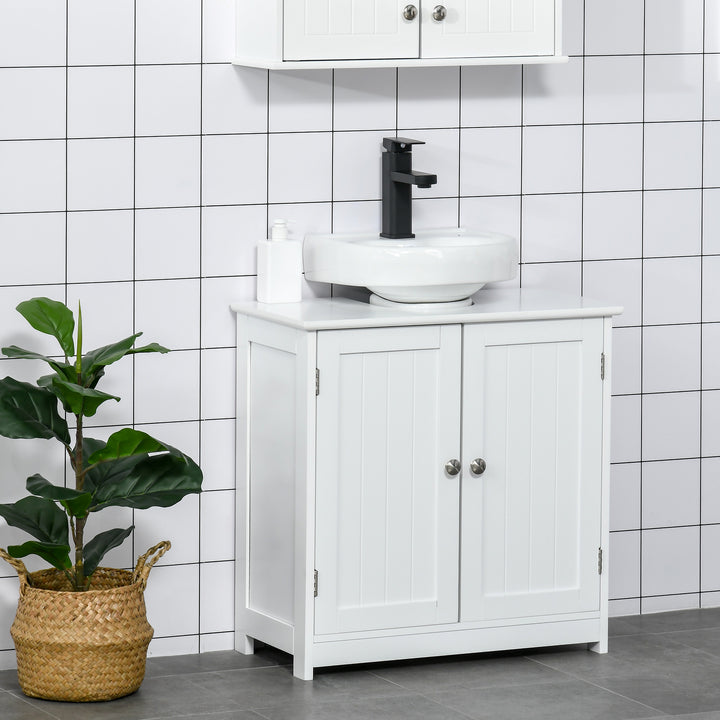 Kleankin Under-Sink Organiser with Adjustable Shelf