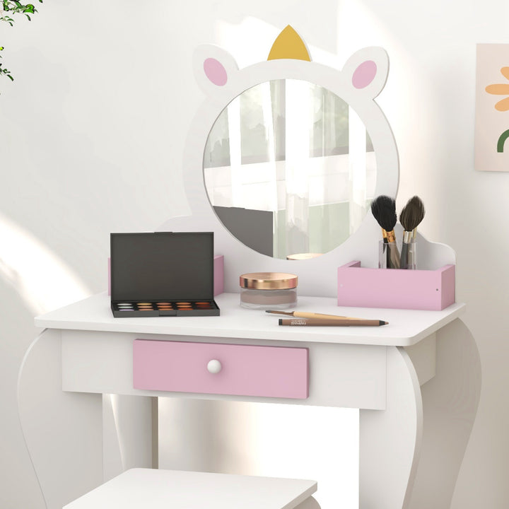 Unicorn Themed Children's Bedroom Set with Dressing Table