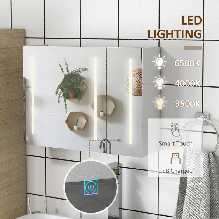 Kleankin Illuminated Bathroom Cabinet