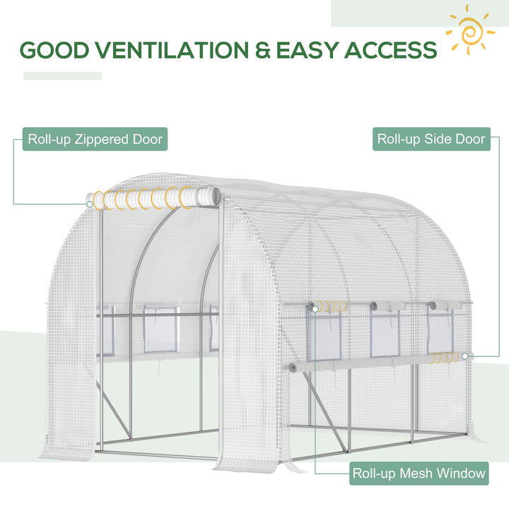 3 x 2 x 2m Walk-in Tunnel Greenhouse