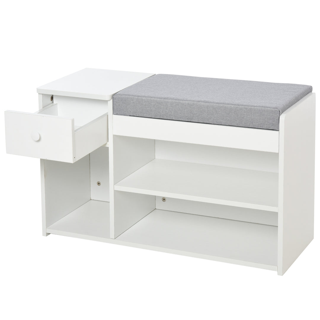 HOMCOM Shoe Storage Bench with Drawer