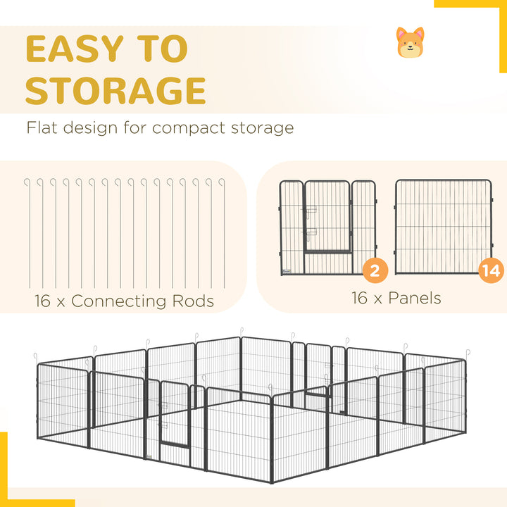 16 Panels Heavy Duty Puppy Playpen