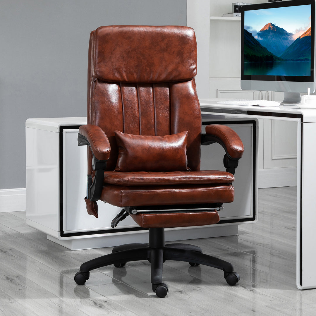 Vinsetto Gaming Chair, Massage, Brown