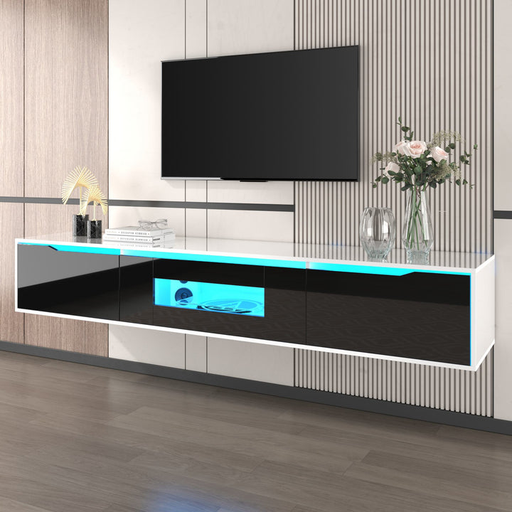 Floating TV Stand with LED Lights