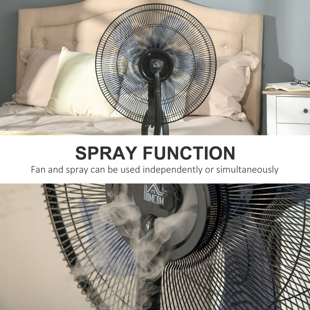 Pedestal Fan with Water Mist Spray