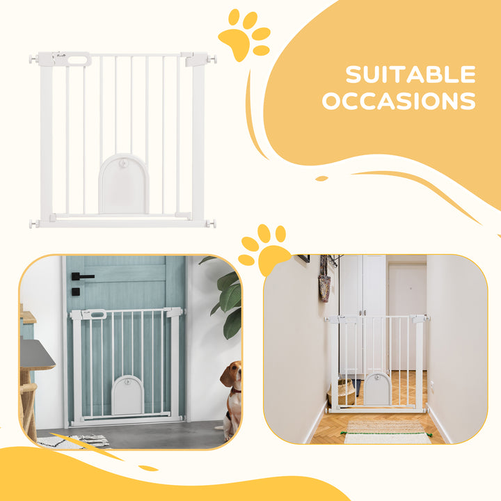 75-82cm Pet Safety Gate with Double Locking