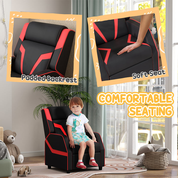 2 in 1 Kids Chair Recliner with Backrest