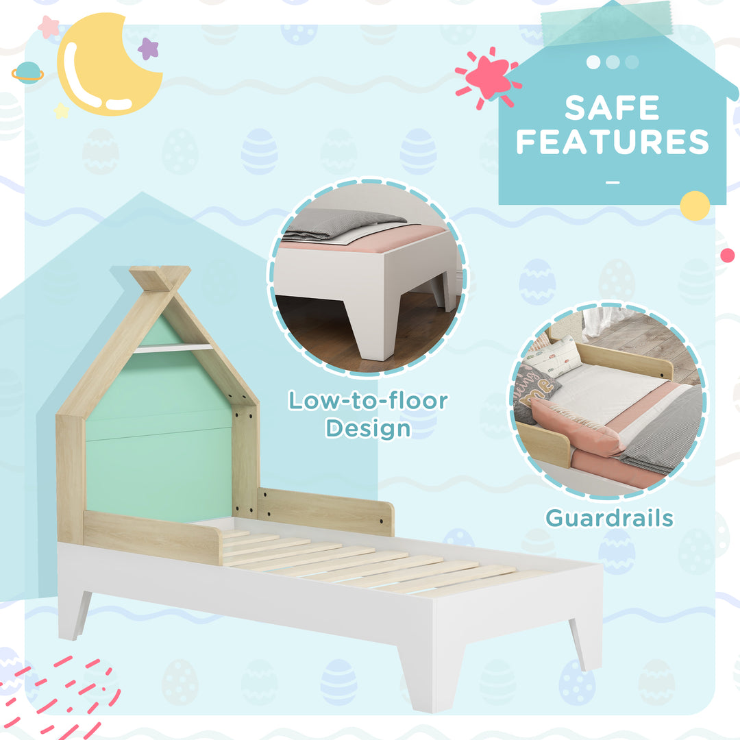 AIYAPLAY Toddler Bed Frame Treehouse Style Single Bed Frame