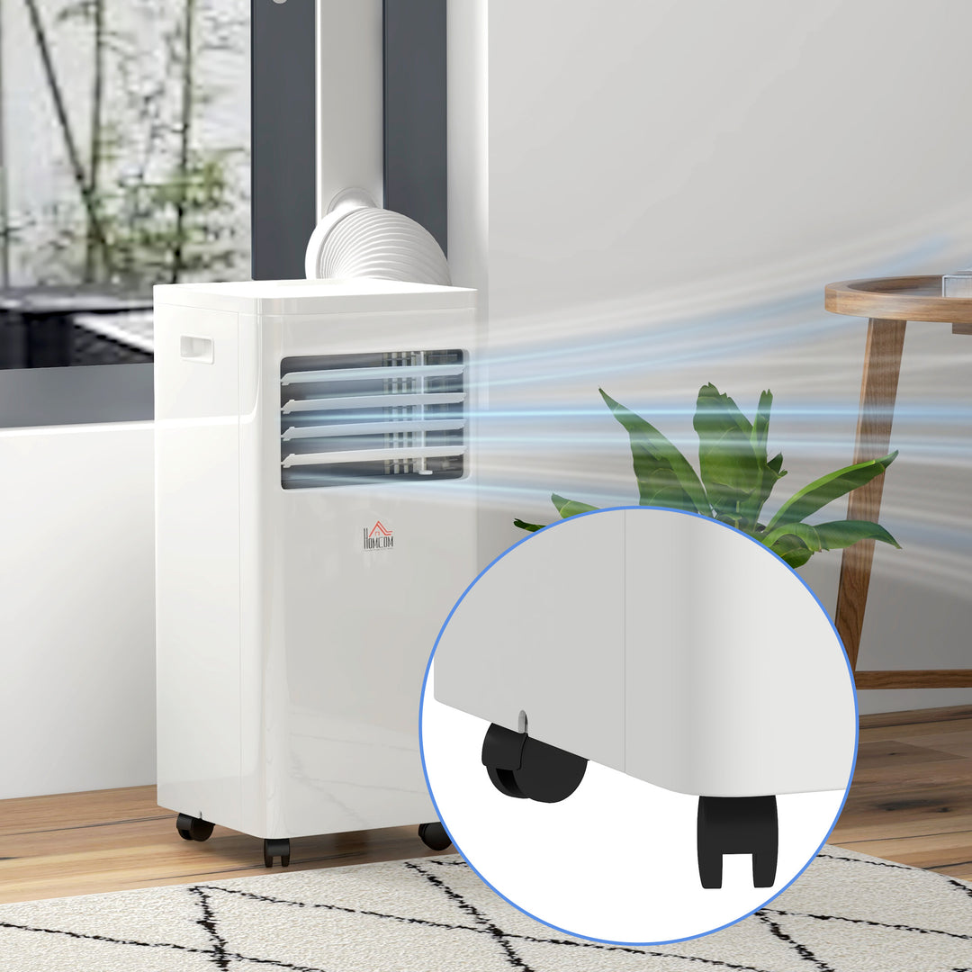 Mobile Air Conditioner White W/ Remote Control Cooling Dehumidifying Ventilating - 780W