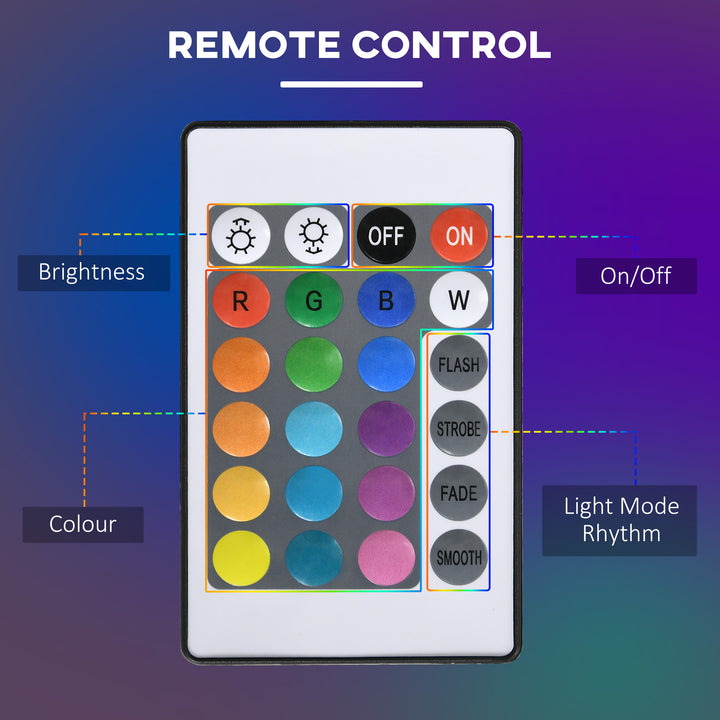 RGB Floor Lights with Dimmable LED