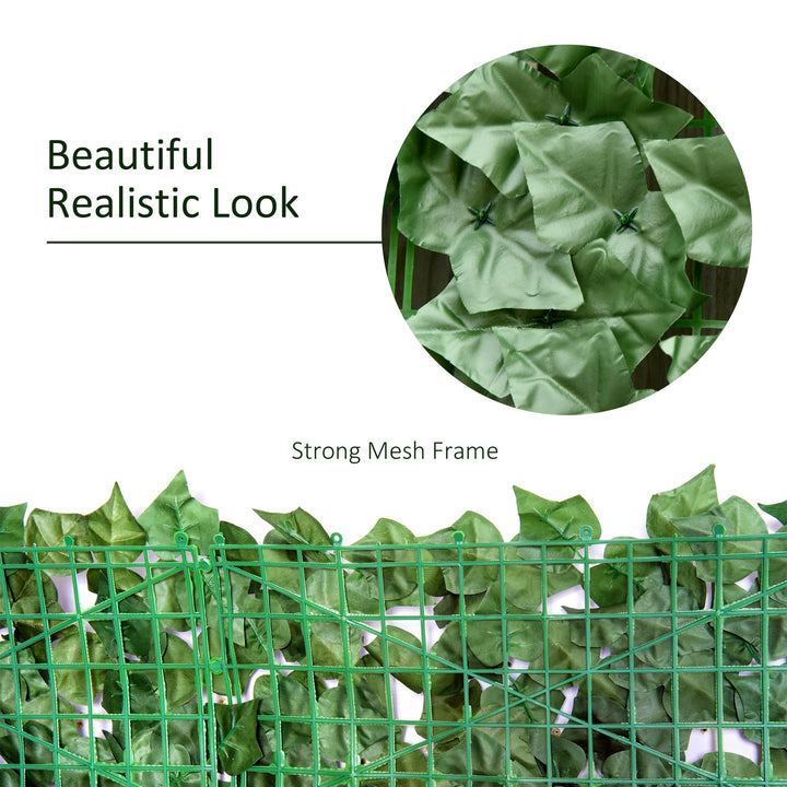 Artificial Hedge Screen: Leafy Design for Garden Outdoor Indoor Décor