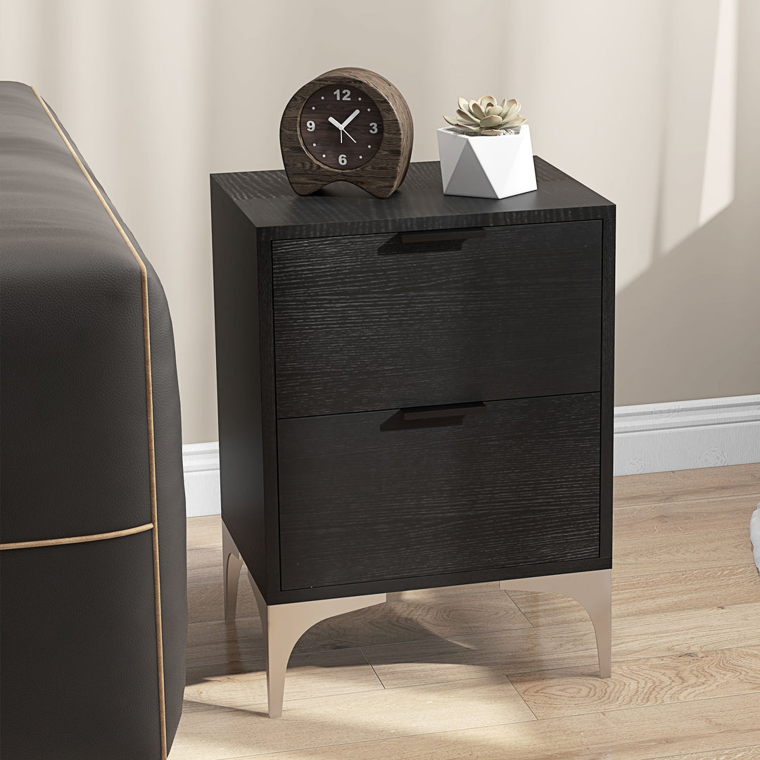 HOMCOM Bedside Tables Set of 2