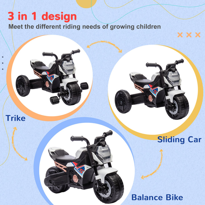 3-in-1 Trike Tyke: Toddler Motorcycle Ride-On with Lights