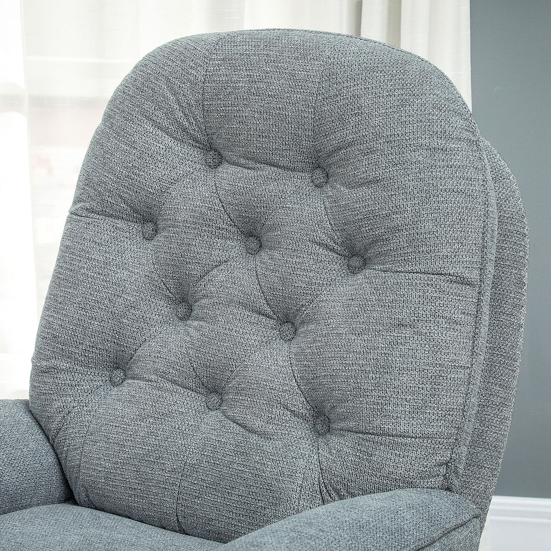 Armchair with 360 Degree Swivel and Wide Padded Seat