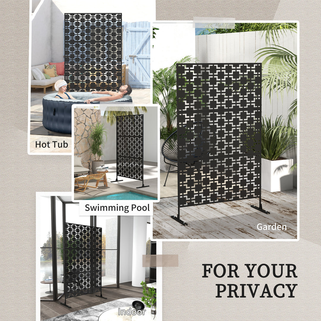 Metal Decorative Privacy Screen Outdoor Divider