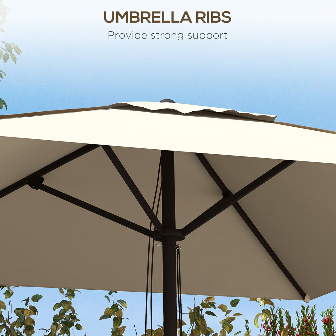 Waterproof Garden Parasol: Patio Umbrella with Vented Canopy