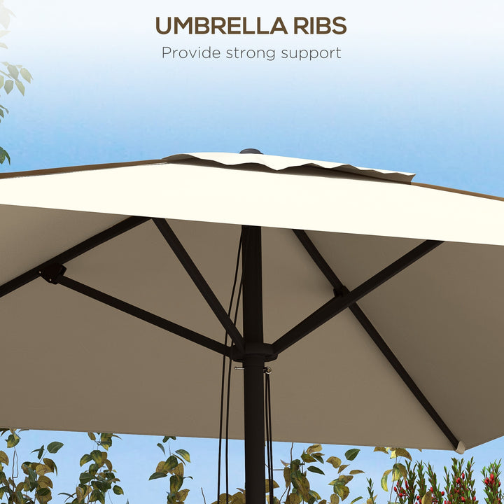 Waterproof Garden Parasol: Patio Umbrella with Vented Canopy