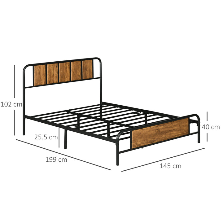 HOMCOM 25.5cm Double Bed Frame