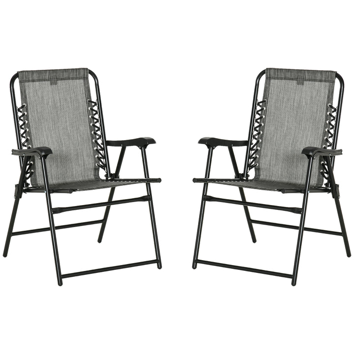 2 Pieces Foldable Chair Set