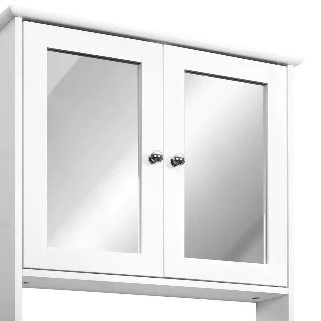 HOMCOM Bathroom Mirror with Storage, Adjustable Shelf