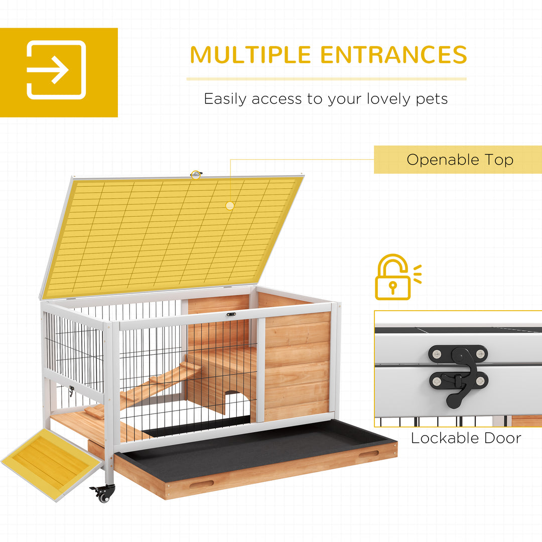 Wooden Indoor Rabbit Hutch