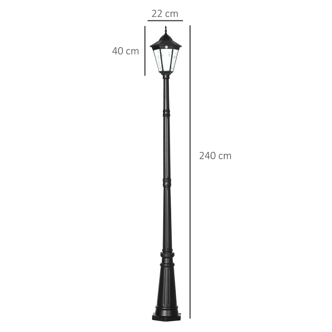 Solar Sentinel: 2.4m LED Lamp Post Light