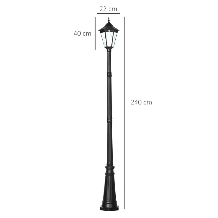 Solar Sentinel: 2.4m LED Lamp Post Light