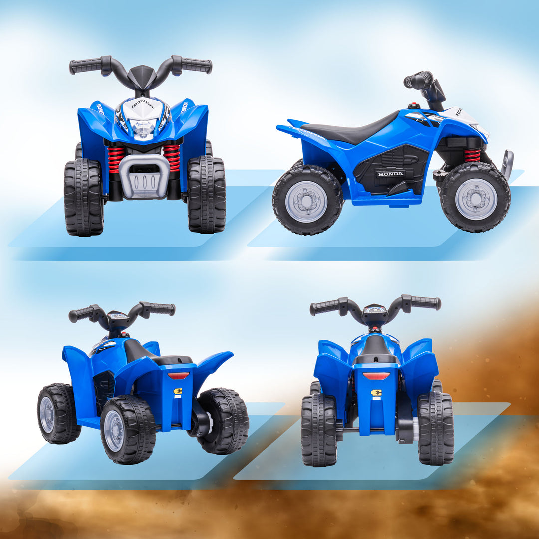 Honda Licensed Kids Electric Quad Bike 6V ATV Ride On for 1.5-3 Years Blue