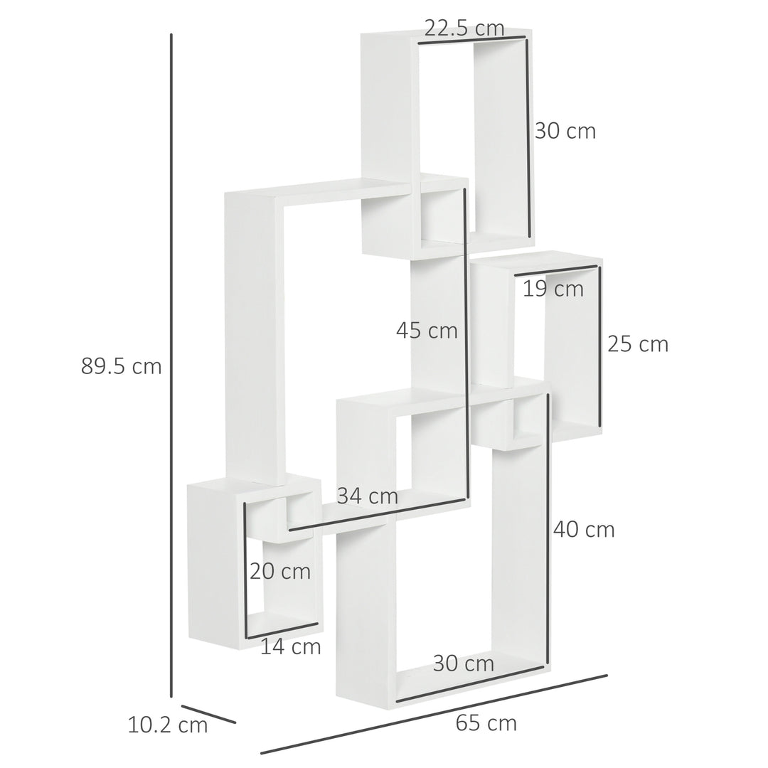 Interlocking Cube Floating Shelves