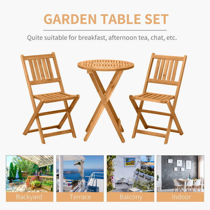 3 Piece Folding Bistro Set