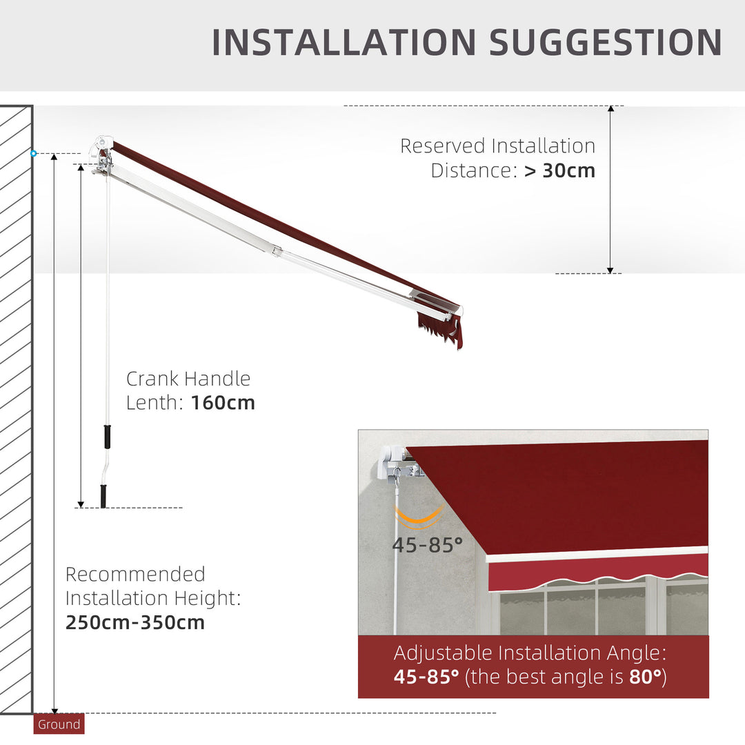 Retractable Sun Shade Awning for Patio