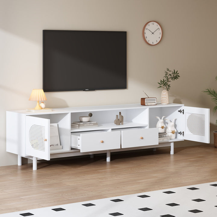 Elegant Modern TV Stand with Cable Management