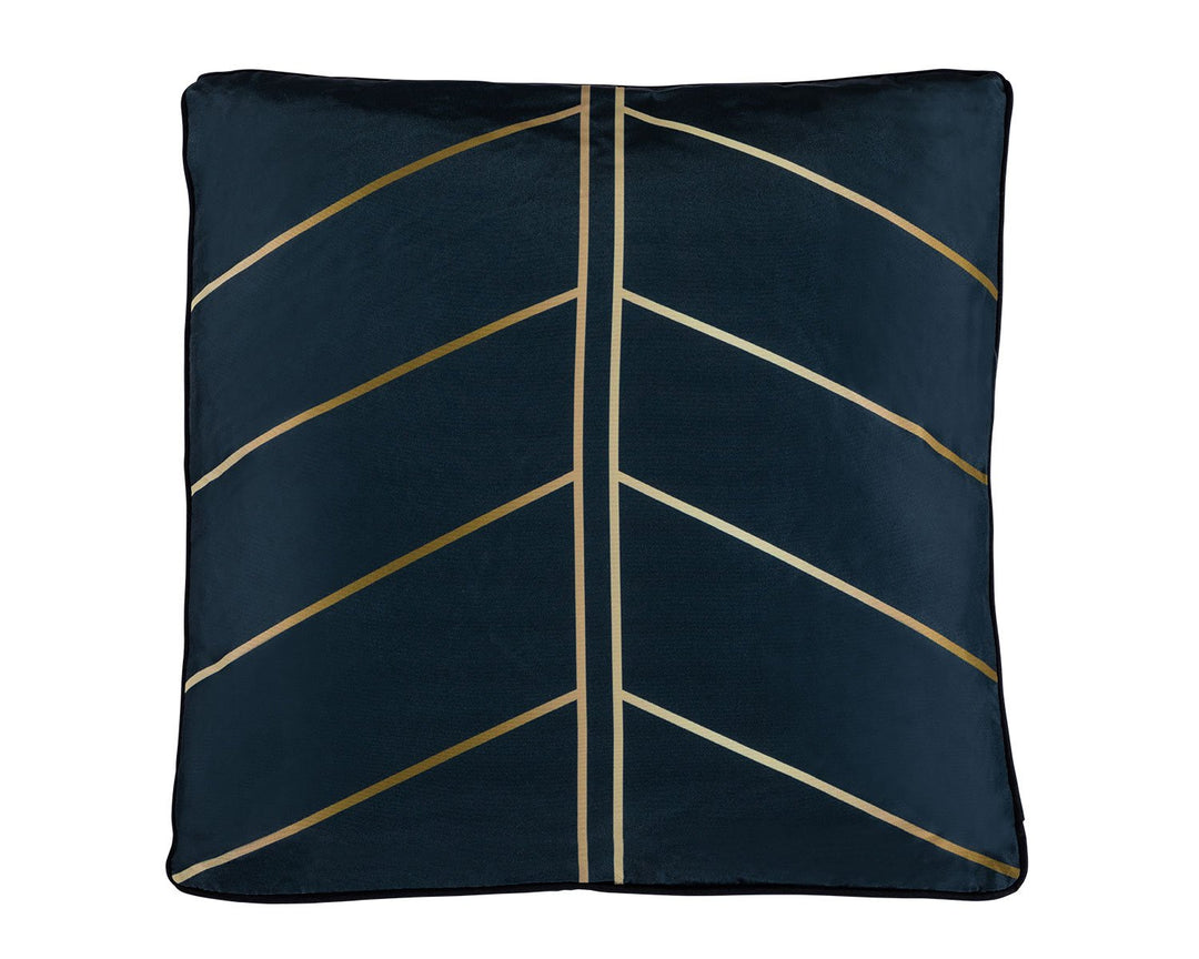 Premium Scatter Cushion in Black with Gold print - Rattan Direct