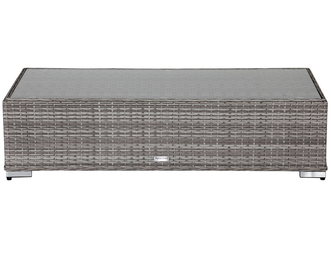 Monaco Rattan Garden Ottoman Coffee Table in Grey - Monaco - Rattan Direct