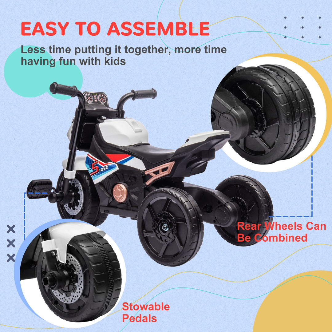 3-in-1 Trike Tyke: Toddler Motorcycle Ride-On with Lights