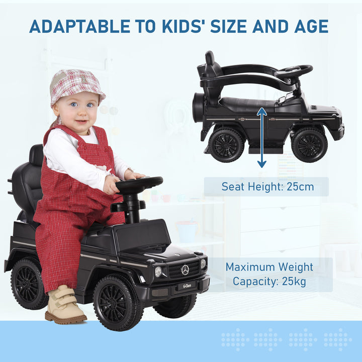 Ride-On Car Push Along Car Mercedes-Benz G350 Sliding Walker Foot to Floor Slider Stroller Toddler w/ Steering Wheel