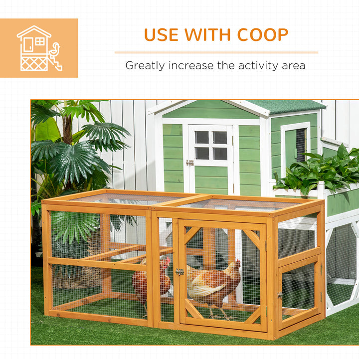 Wooden Chicken Coop with Perches