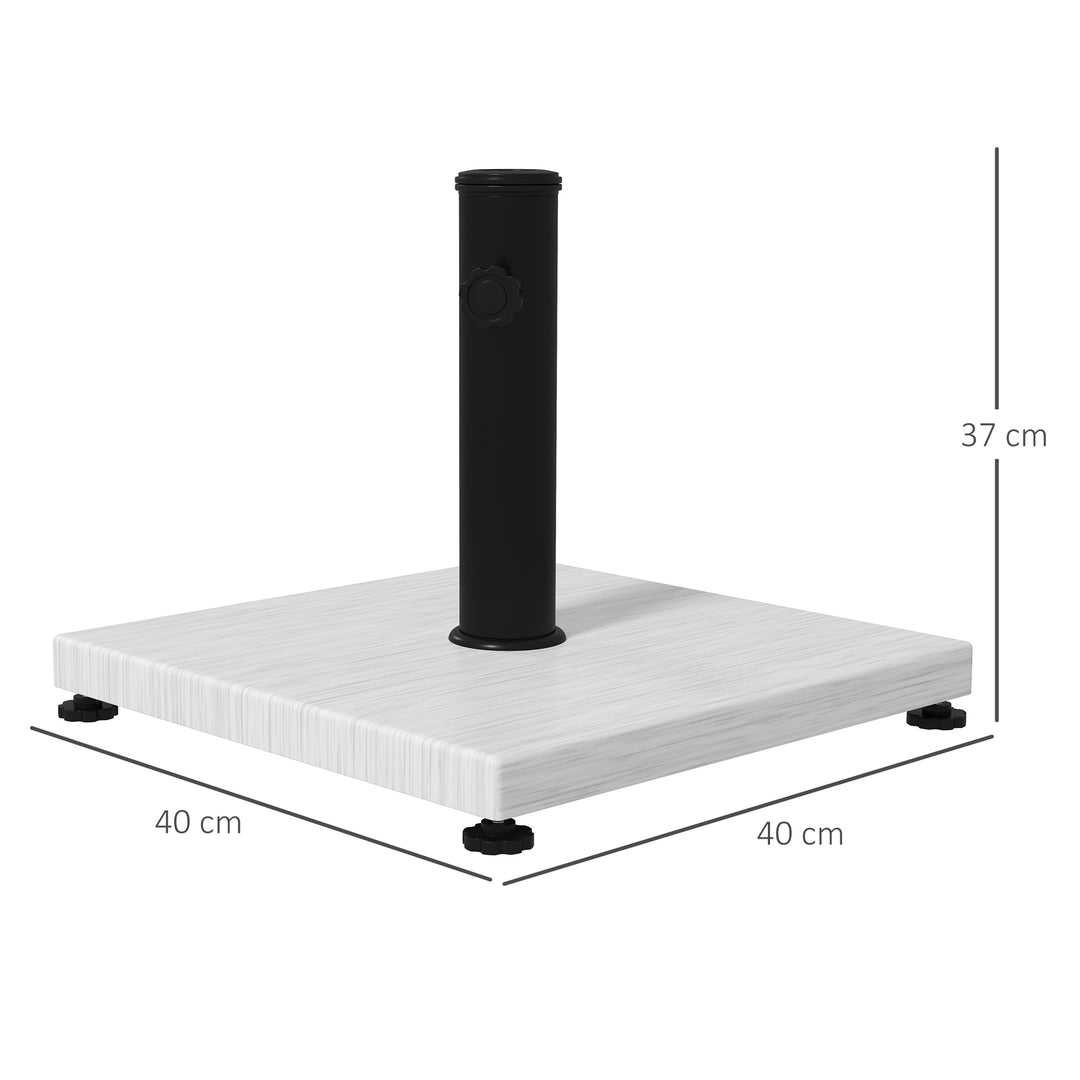 Concrete Parasol Base: Adjustable Wooden-Effect Stand