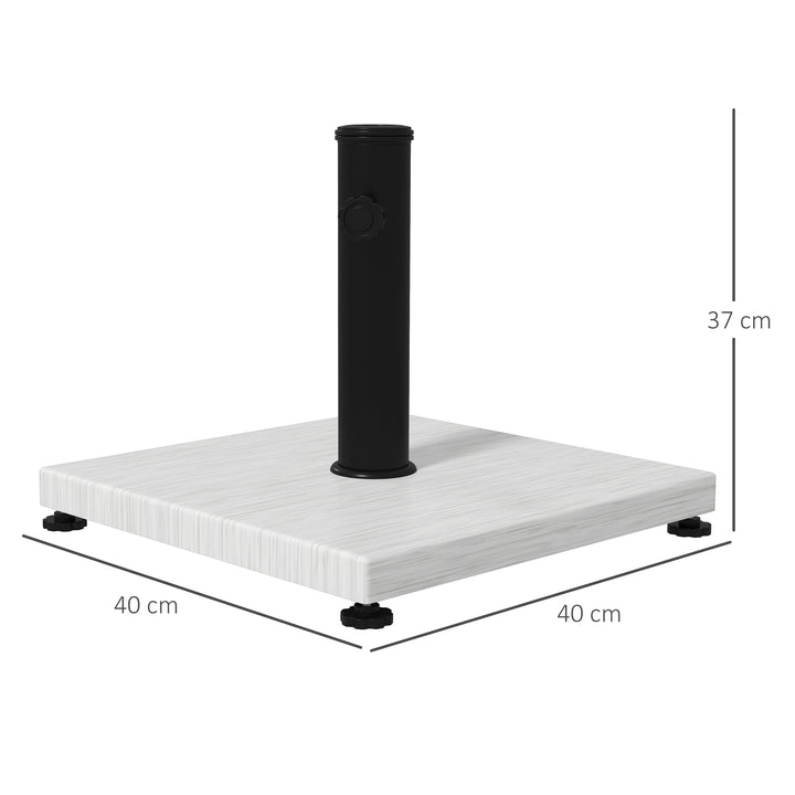 Concrete Parasol Base: Adjustable Wooden-Effect Stand