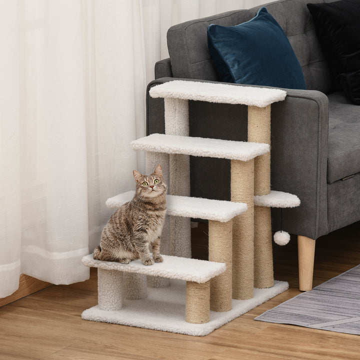 Pet Stair with 4-step Climb Ladder