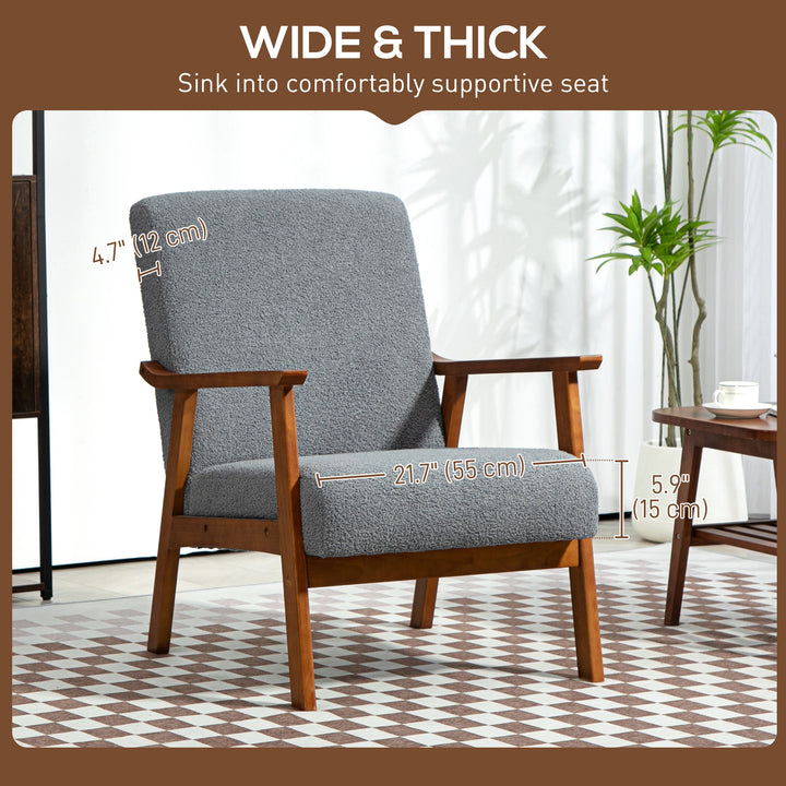 Armchair with Wide Seat