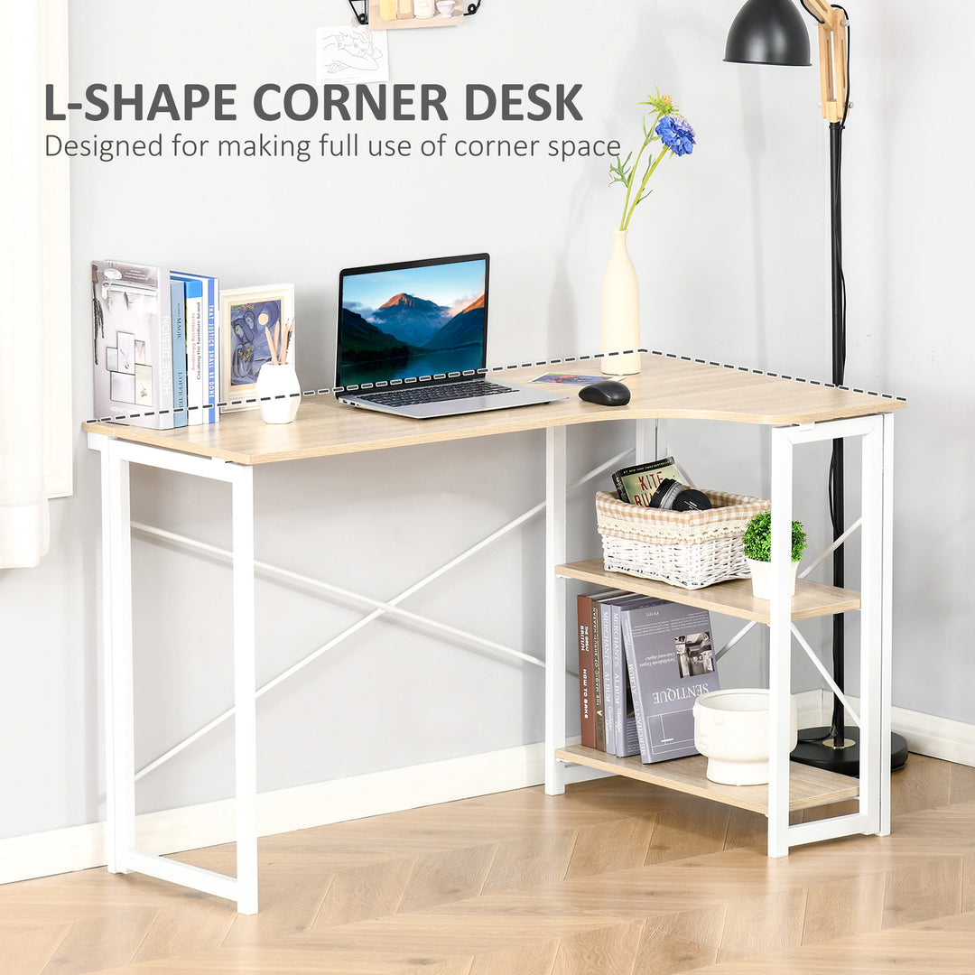 HOMCOM Folding L-Shaped Desk