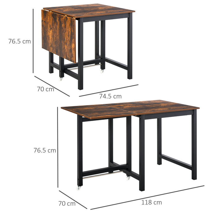 HOMCOM Folding Kitchen Table