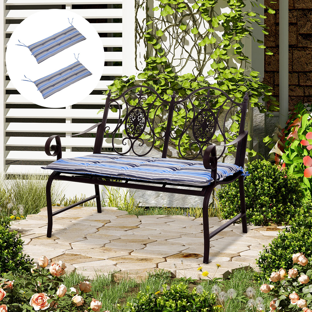 Outdoor Bench Swing Chair Cushion Seat Pad Mat Replacement for 2-3 Seater